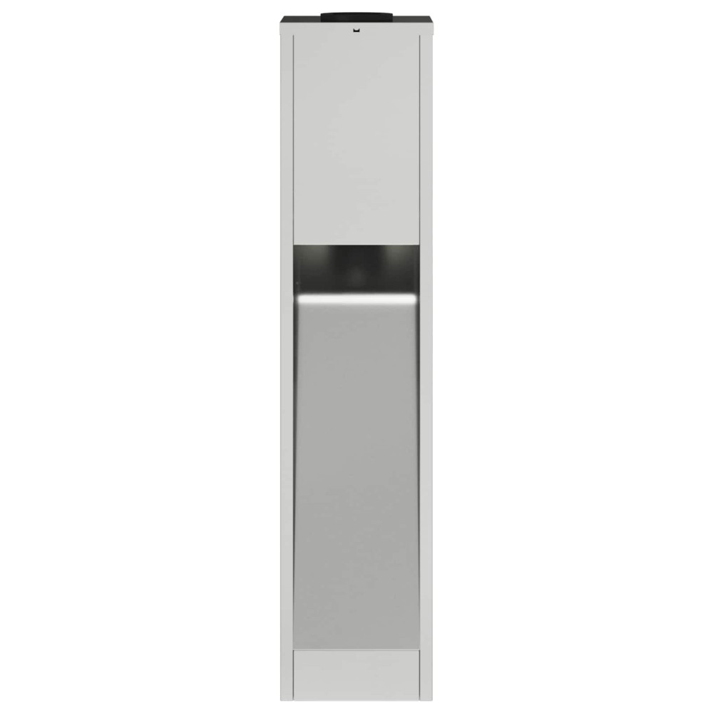 Produktbild för Solcell LED-vägbelysning 2 pcs Silver Galvaniserad