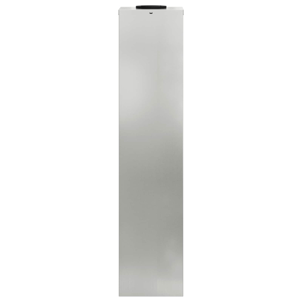 Produktbild för Solcell LED-vägbelysning 2 pcs Silver Galvaniserad