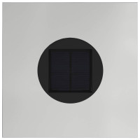 Produktbild för Solcell LED-vägbelysning 2 pcs Silver Galvaniserad