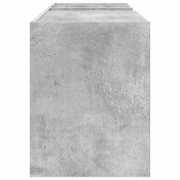 Produktbild för Skivskåp med hylla Betonggrå 78,5 x 35 x 45 cm Konstruerat trä