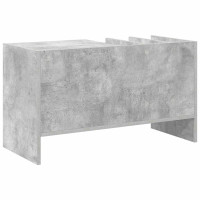 Produktbild för Skivskåp med hylla Betonggrå 78,5 x 35 x 45 cm Konstruerat trä