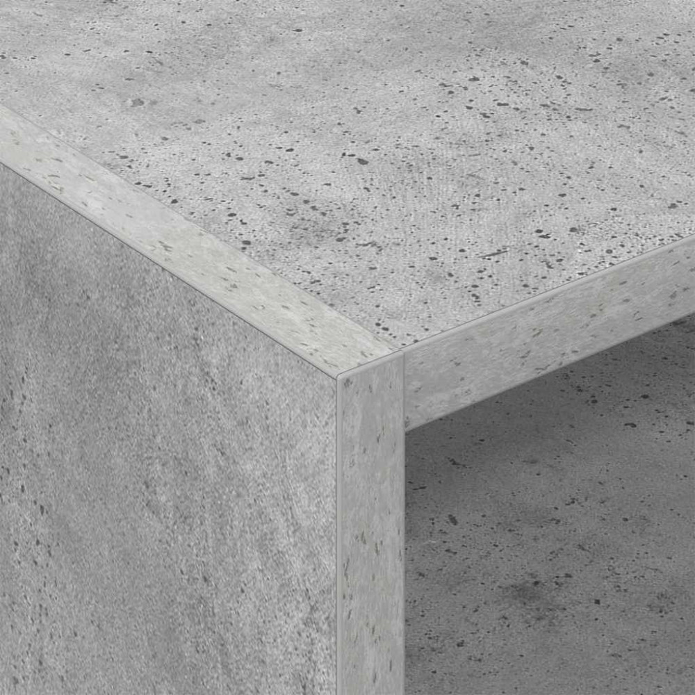 Produktbild för Skivskåp med hylla Betonggrå 78,5 x 35 x 45 cm Konstruerat trä