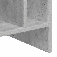 Produktbild för Skivskåp med hylla Betonggrå 78,5 x 35 x 45 cm Konstruerat trä