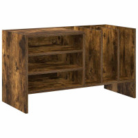 Produktbild för Skivskåp med hylla Rökt ek 78,5 x 35 x 45 cm Konstruerat trä