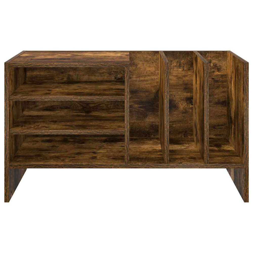 Produktbild för Skivskåp med hylla Rökt ek 78,5 x 35 x 45 cm Konstruerat trä