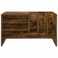 Produktbild för Skivskåp med hylla Rökt ek 78,5 x 35 x 45 cm Konstruerat trä