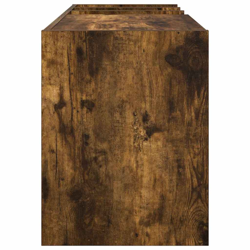 Produktbild för Skivskåp med hylla Rökt ek 78,5 x 35 x 45 cm Konstruerat trä