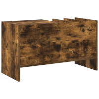 Produktbild för Skivskåp med hylla Rökt ek 78,5 x 35 x 45 cm Konstruerat trä