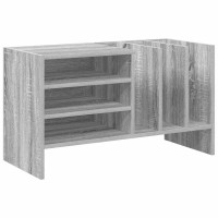 Produktbild för Skivskåp med hylla Grå Sonoma 78,5 x 35 x 45 cm Konstruerat trä
