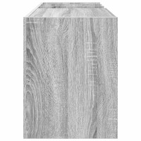Produktbild för Skivskåp med hylla Grå Sonoma 78,5 x 35 x 45 cm Konstruerat trä