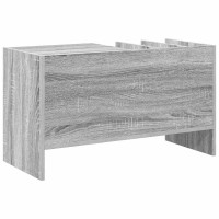 Produktbild för Skivskåp med hylla Grå Sonoma 78,5 x 35 x 45 cm Konstruerat trä