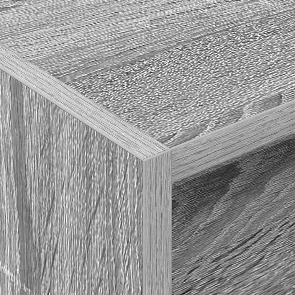 Produktbild för Skivskåp med hylla Grå Sonoma 78,5 x 35 x 45 cm Konstruerat trä