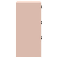 Produktbild för Arkivkåp med låda Rosa 44 x 50 x 106.5 cm Kallvalsat Stål