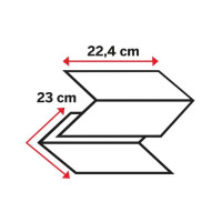 Produktbild för Handduk KATRIN Zig Zag 2 4000/fp