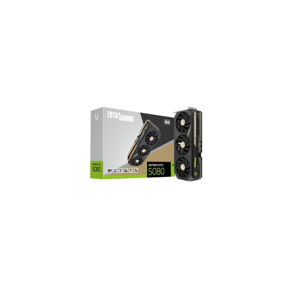 Produktbild för ZOTAC GAMING GeForce RTX 5080 SOLID CORE - grafikkort - GeForce RTX 5080 - 16 GB