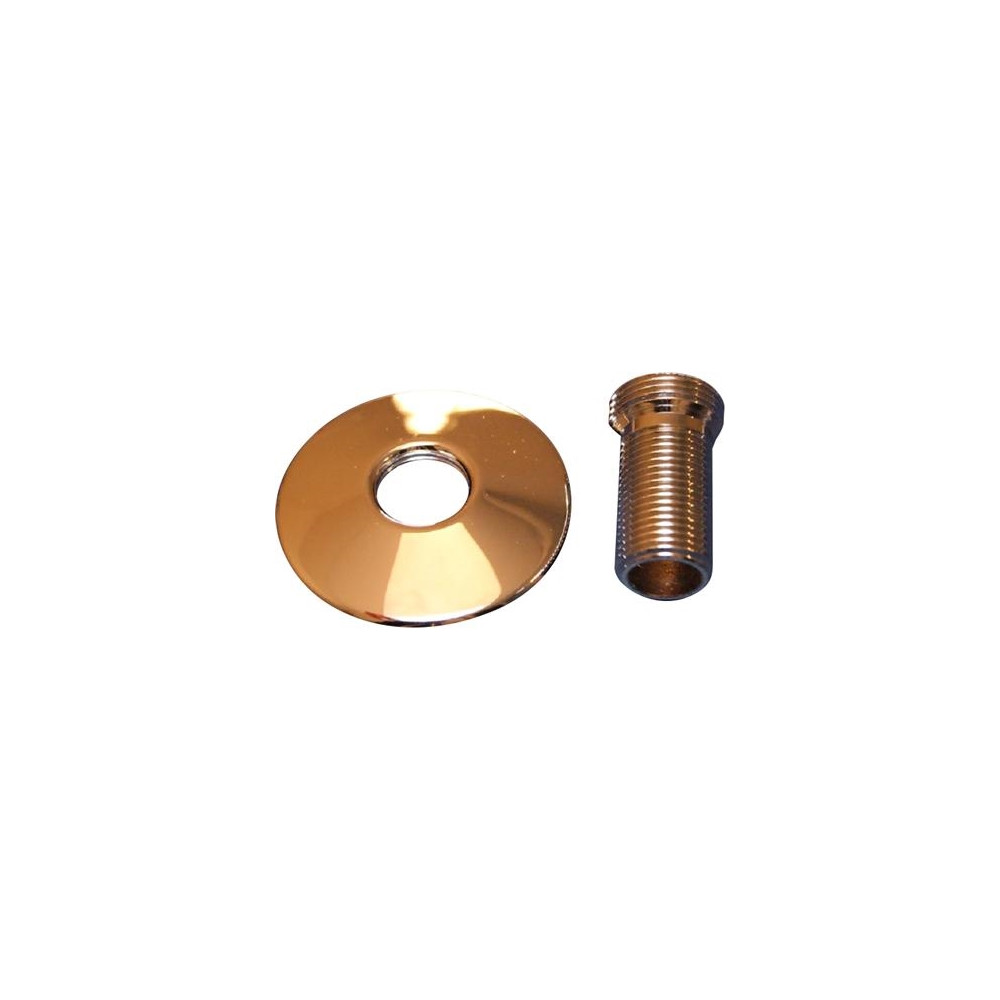 Produktbild för Förlängningsstycke i krom 3/4"x1/2", längd 45 mm med Ø70 mm...
