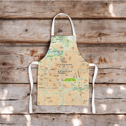 The Sugar Shed OS Map Kids Apron - Cairngorms National Park
