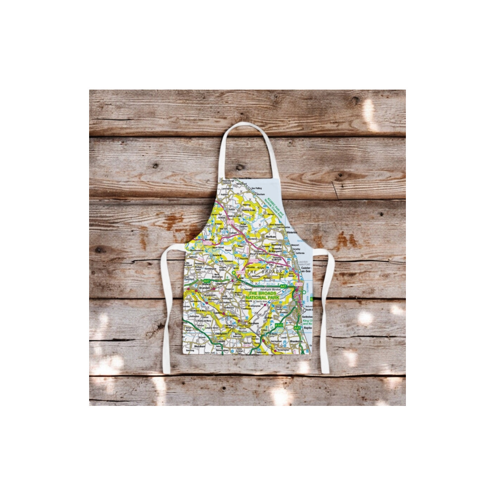 Produktbild för OS Map Kids Apron - The Broads