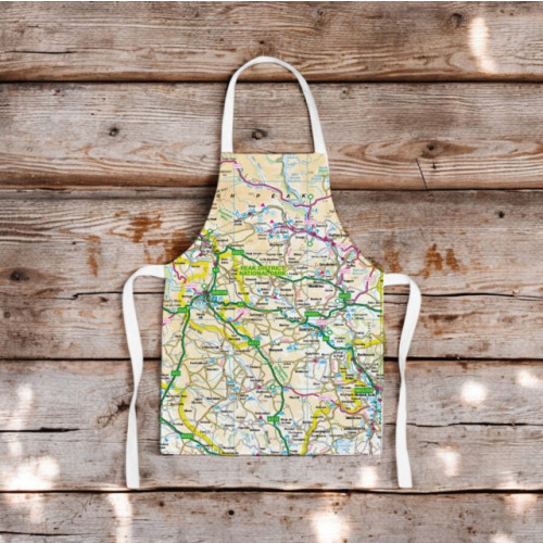 The Sugar Shed OS Map Kids Apron - Peak District National Park