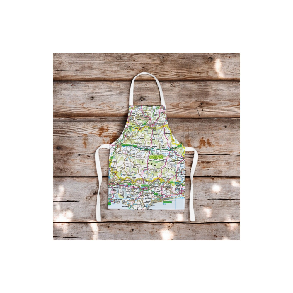 Produktbild för OS Map Kids Apron - South Downs National Park