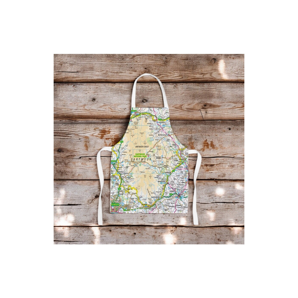 Produktbild för OS Map Kids Apron - Dartmoor National Park