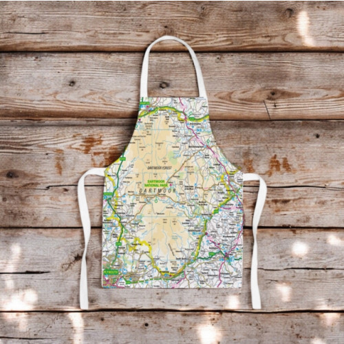 The Sugar Shed OS Map Kids Apron - Dartmoor National Park