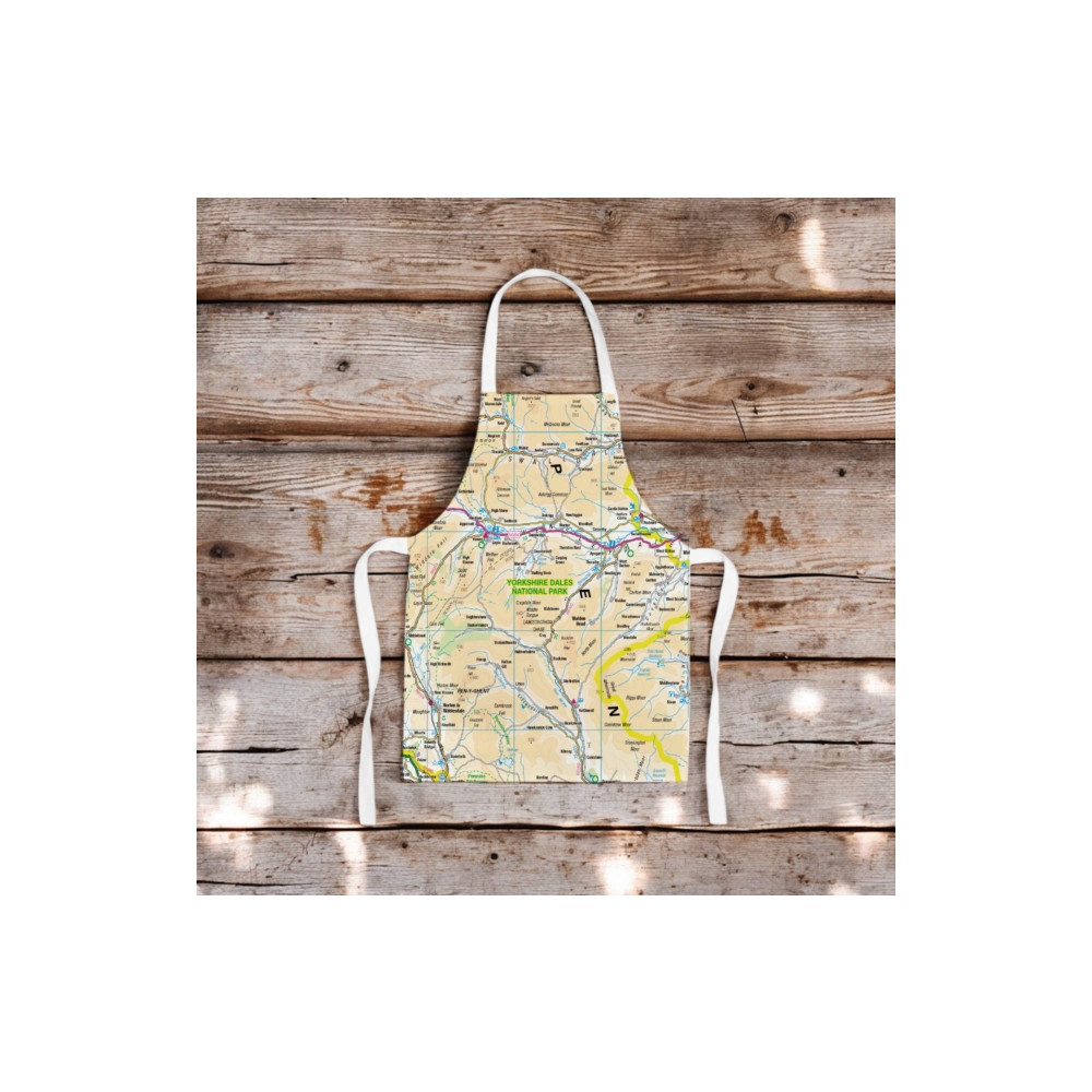 Produktbild för OS Map Kids Apron - Yorkshire Dales National Park