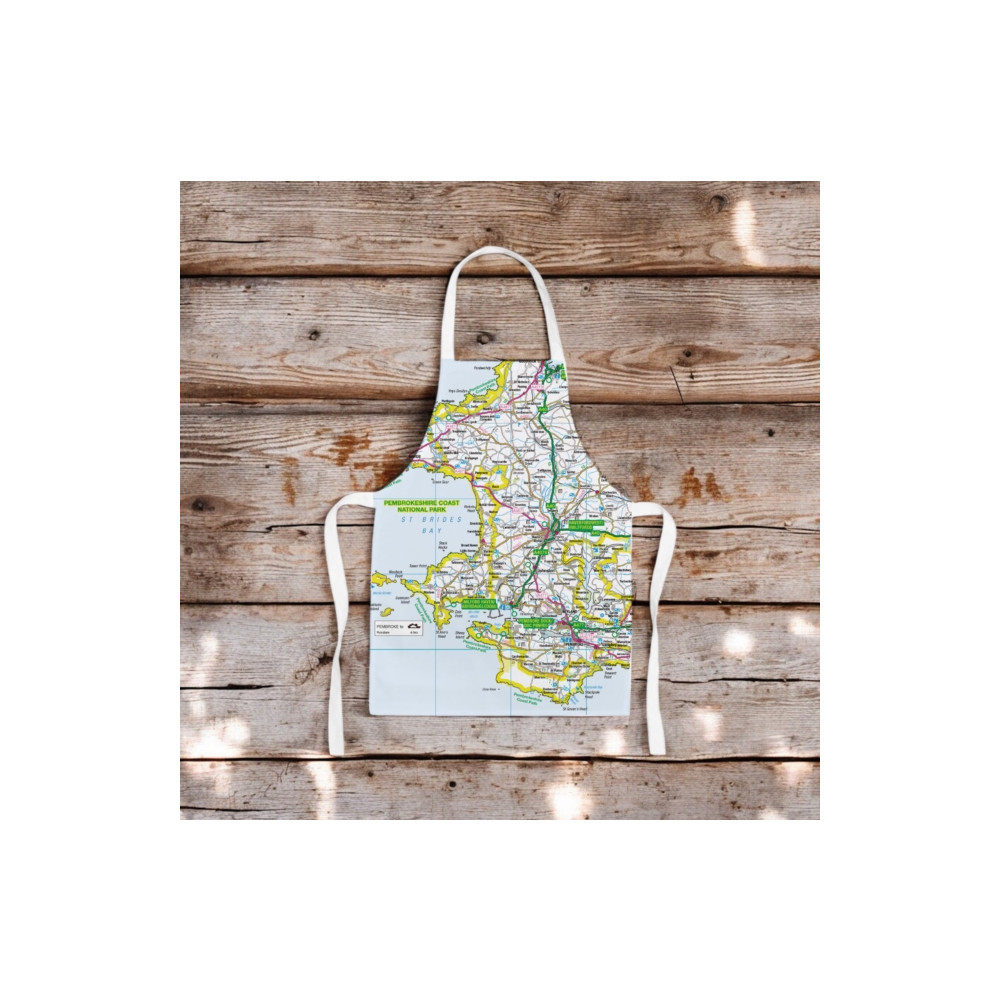 Produktbild för OS Map Kids Apron - Pembrokeshire Coast National Park