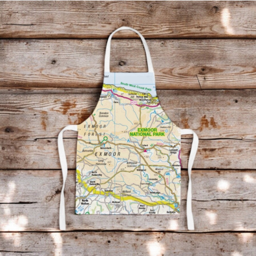 The Sugar Shed OS Map Kids Apron - Exmoor National Park