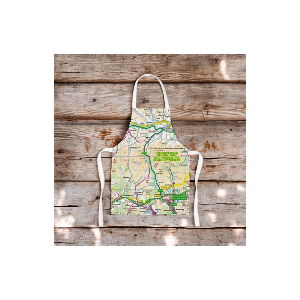 Produktbild för OS Map Kids Apron - Brecon Beacons National Park