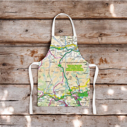 The Sugar Shed OS Map Kids Apron - Brecon Beacons National Park