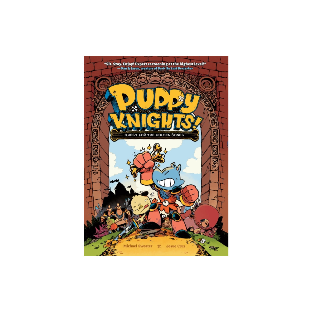 Produktbild för Puppy Knights: Quest for the Golden Bones (inbunden, eng)