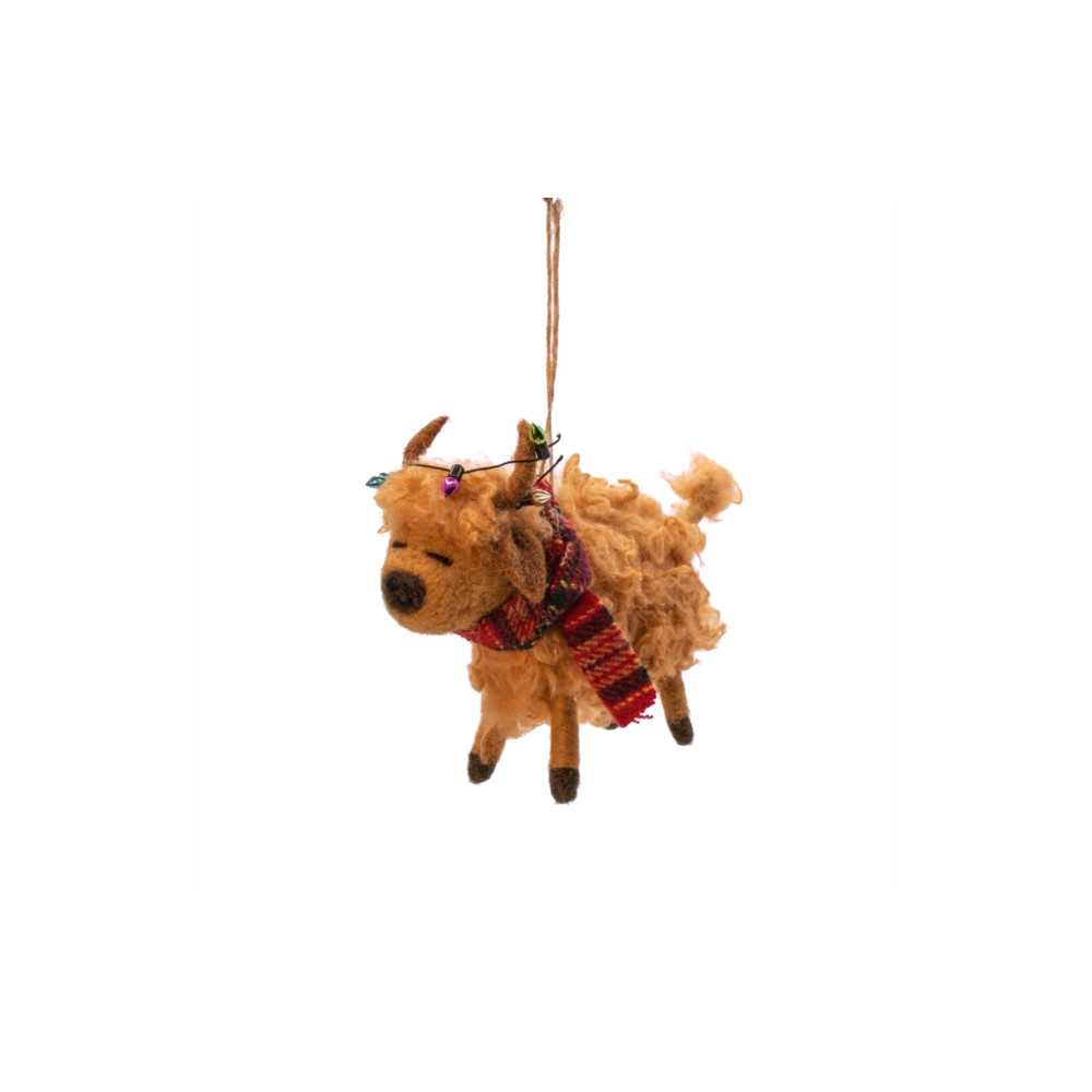 Produktbild för Highland Cow Felt Decoration