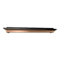 Produktbild för CHERRY DW 9100 SLIM - sats med tangentbord och mus - QWERTY - USA med eurosymbol - svart/brons Inmatningsenhet