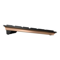 Produktbild för CHERRY DW 9100 SLIM - sats med tangentbord och mus - QWERTY - USA med eurosymbol - svart/brons Inmatningsenhet