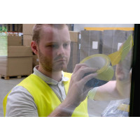 Produktbild för Markeringstejp DURALINE 50mmx33m gul/sv
