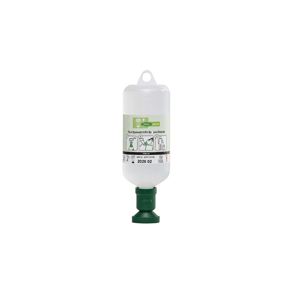 Produktbild för Wound and Eyewash PLUM 0,9% SodChl 1L