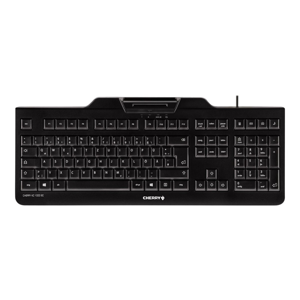 Produktbild för CHERRY KC 1000 SC - tangentbord - tysk - svart Inmatningsenhet