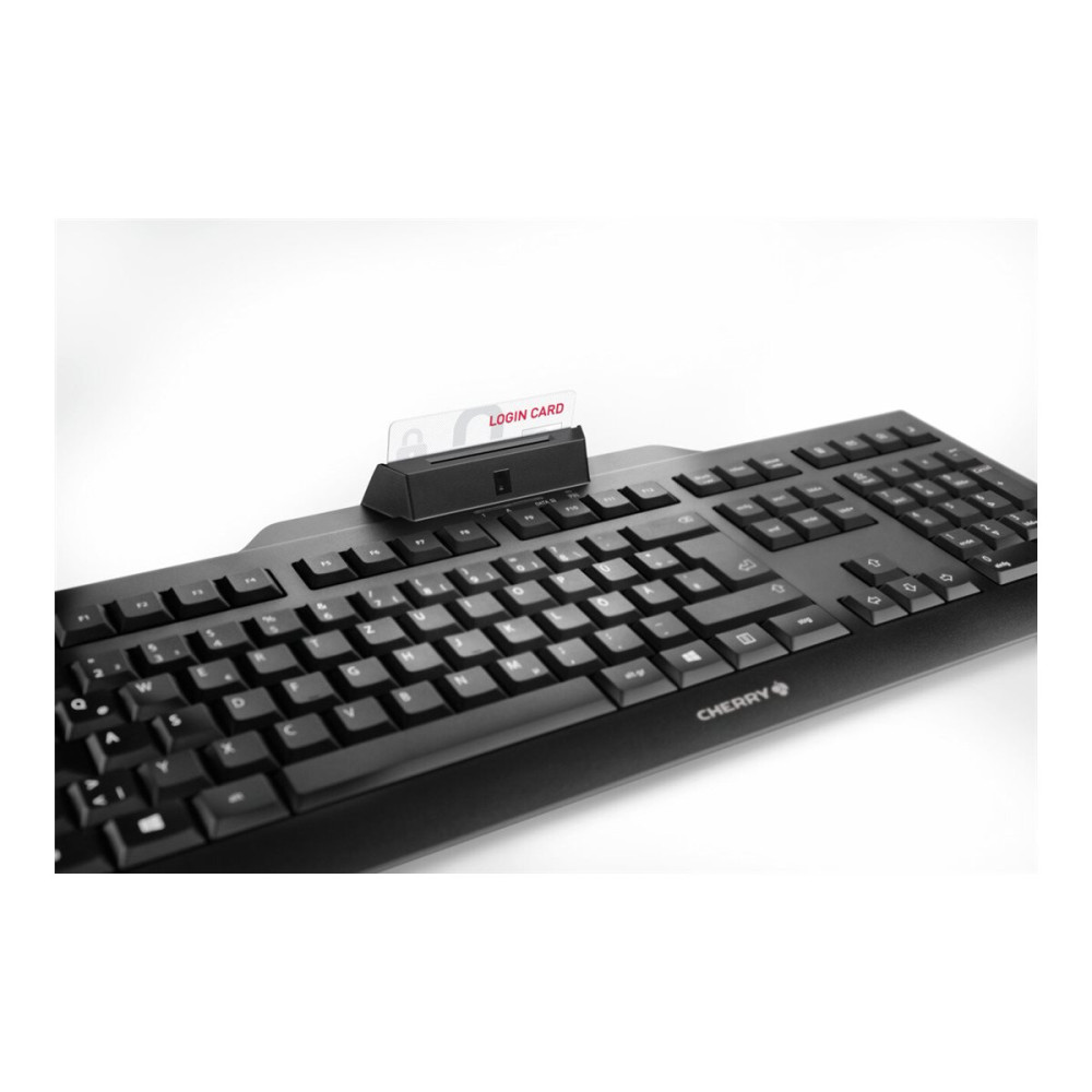 Produktbild för CHERRY KC 1000 SC - tangentbord - tysk - svart Inmatningsenhet