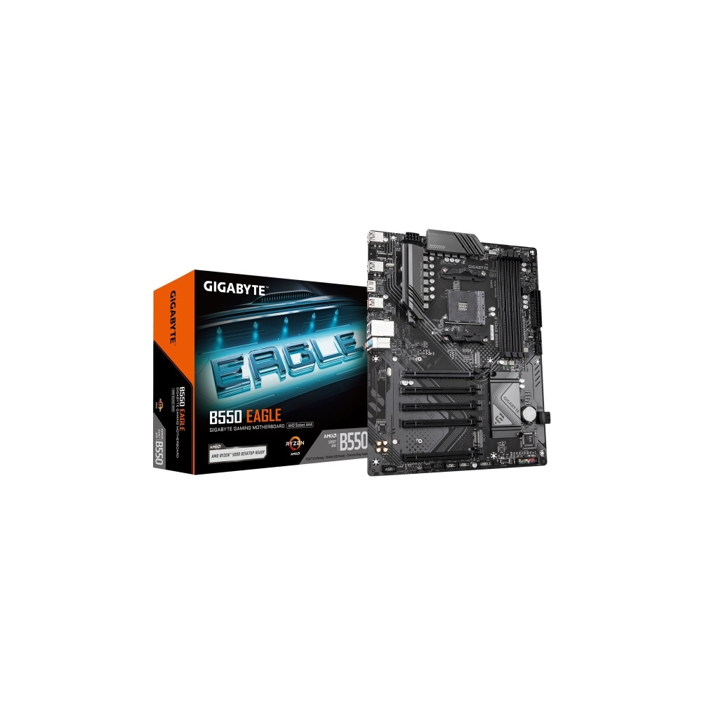 Produktbild för Gigabyte B550 EAGLE - moderkort - ATX - Socket AM4 - AMD B550