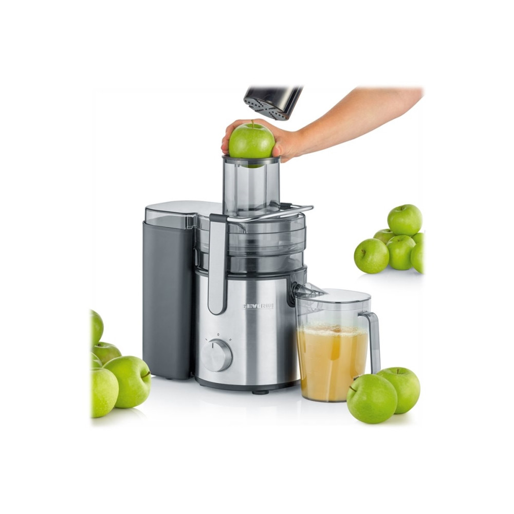 Produktbild för SEVERIN ES 3570 - råsaftcentrifug - rostfritt stål/svart