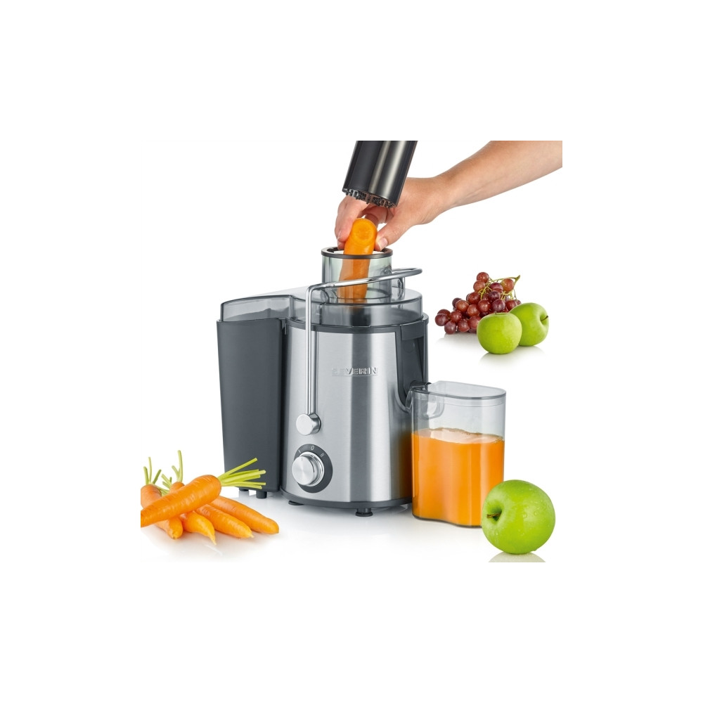 Produktbild för SEVERIN ES 3570 - råsaftcentrifug - rostfritt stål/svart