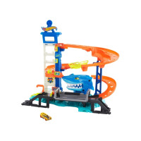 Produktbild för Hot Wheels City Mega-biltvätt med 1 Color Shifters-bil, leks...