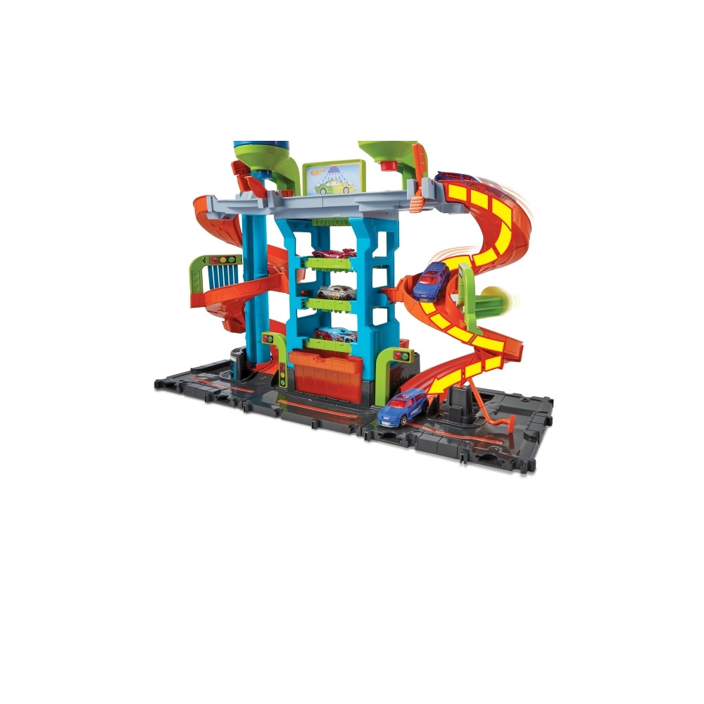 Produktbild för Hot Wheels City Mega-biltvätt med 1 Color Shifters-bil, leks...