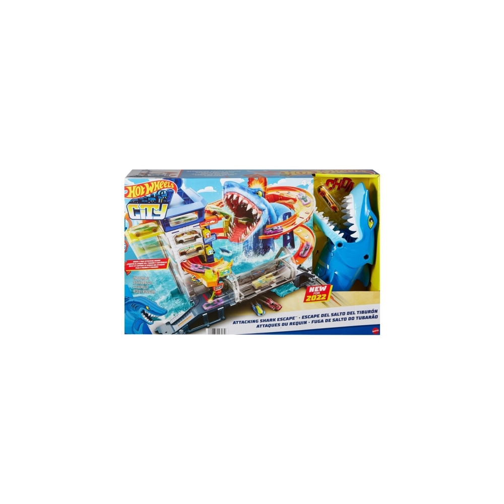 Produktbild för Hot Wheels City Mega-biltvätt med 1 Color Shifters-bil, leks...