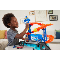Produktbild för Hot Wheels City Mega-biltvätt med 1 Color Shifters-bil, leks...