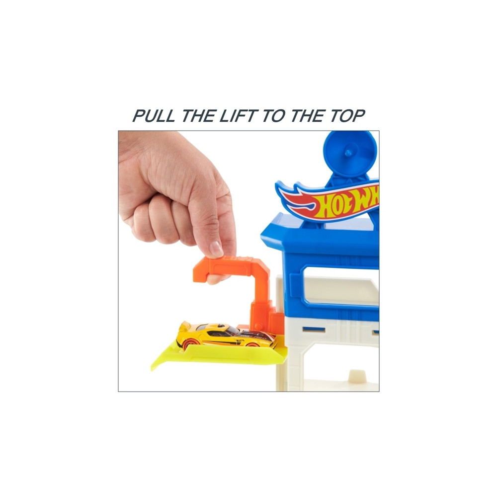 Produktbild för Hot Wheels City Mega-biltvätt med 1 Color Shifters-bil, leks...