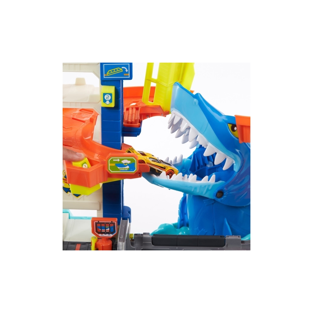 Produktbild för Hot Wheels City Mega-biltvätt med 1 Color Shifters-bil, leks...