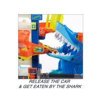 Produktbild för Hot Wheels City Mega-biltvätt med 1 Color Shifters-bil, leks...
