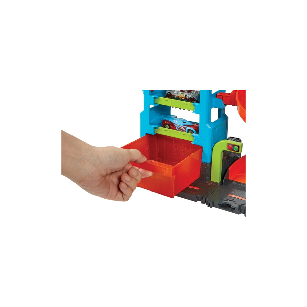 Produktbild för Hot Wheels City Mega-biltvätt med 1 Color Shifters-bil, leks...